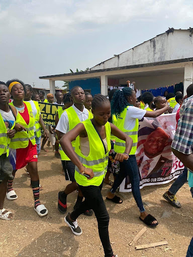Participants in the community sport parade