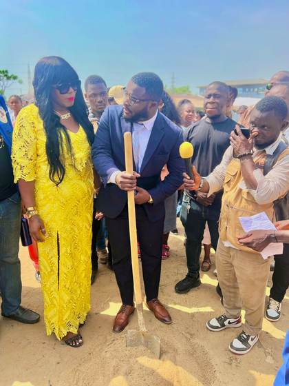 Fate and Kemah Tapson break ground on the new annex